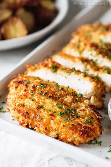 Air Fryer Parmesan Crusted Chicken