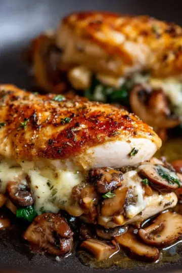 Mushroom-Stuffed Chicken Breast