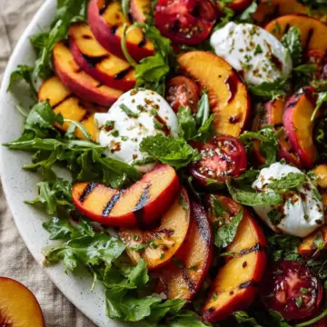 Grilled Nectarine Salad With Burrata