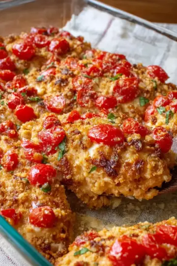 Quick Bruschetta Chicken Bake