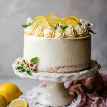 Lemon Layer Cake with Lemon Cream Cheese Buttercream