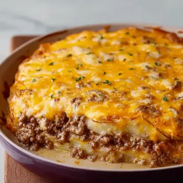 Cheesy Ground Beef and Potatoes
