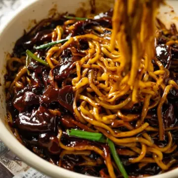 Jjajangmyeon – Sweet And Savory Korean Black Bean Sauce Noodles