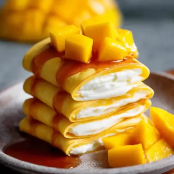 Mango pancakes