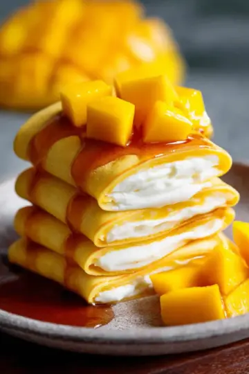 Mango pancakes