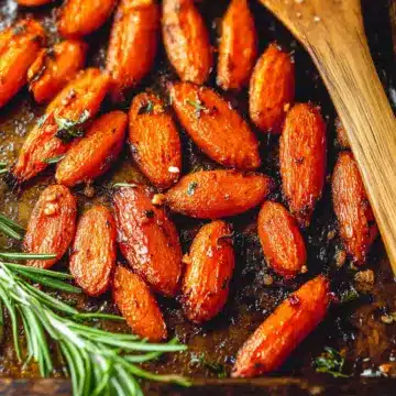 Rosemary Honey Butter Roasted Carrots