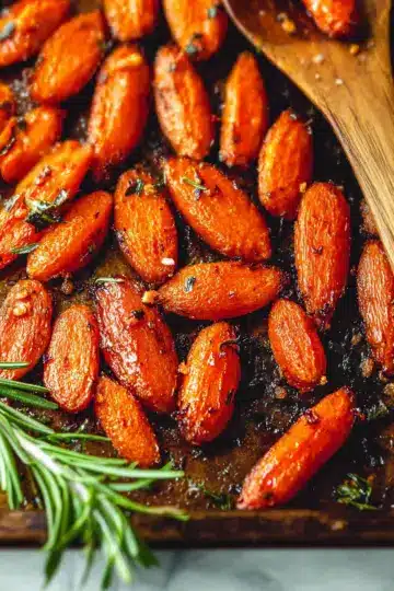 Rosemary Honey Butter Roasted Carrots