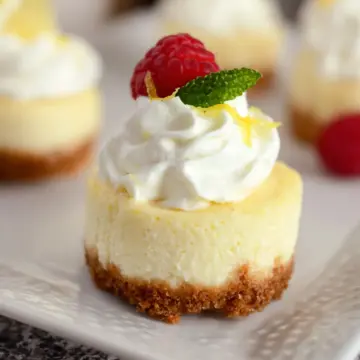 Mini Lemon Cheesecakes