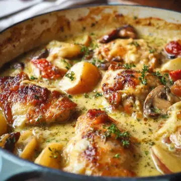 French Chicken Casserole a la Normande (VIDEO)