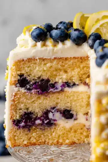 Lemon Blueberry Layer Cake