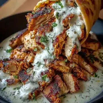 Chicken Shawarma with Creamy Garlic Sauce
