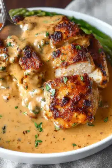 Garlic Parmesan Chicken and Gravy