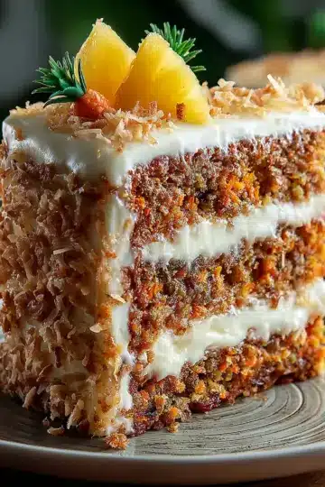 Christmas Hawaiian Carrot Pineapple Cake