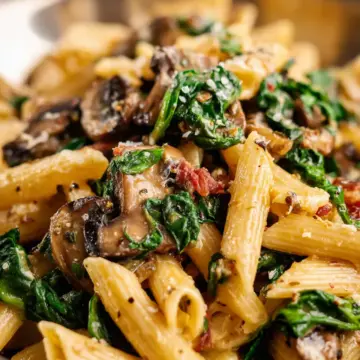 Spinach Mushroom Pasta