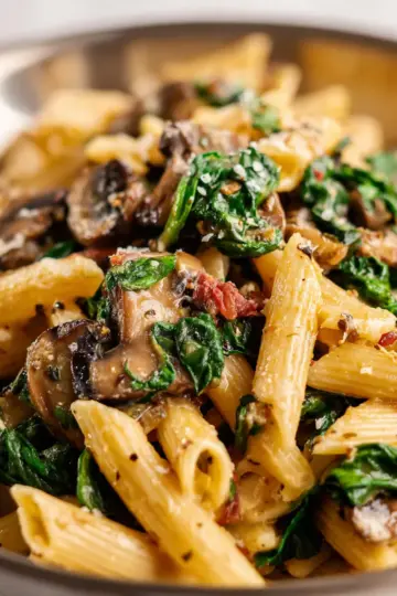 Spinach Mushroom Pasta