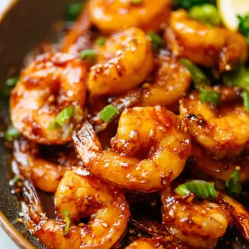 Sticky Honey Garlic Butter Shrimp