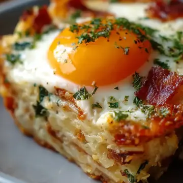 Baked Eggs Napoleon