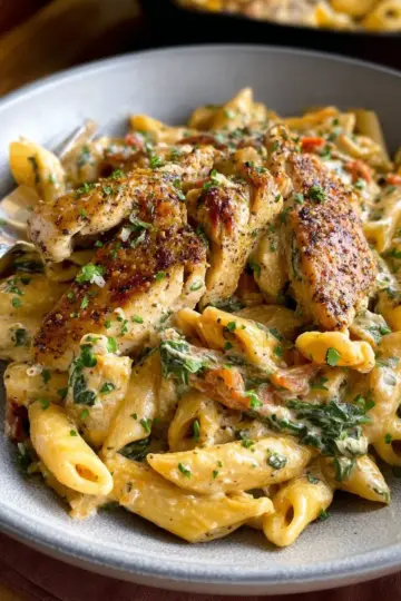 Garlic Parmesan Chicken and Pasta (One-Pan)