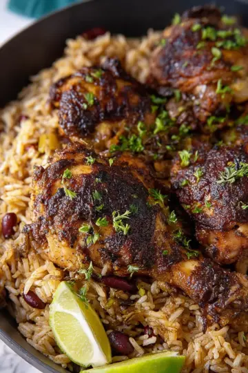 One-Pot Jerk Chicken and Rice