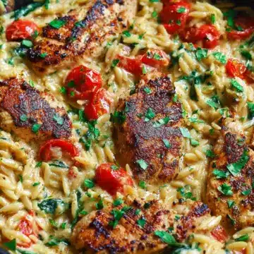 30-Minute, One-Pan Creamy Chicken Orzo