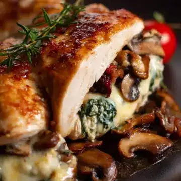 Mushroom-Stuffed Chicken Breast
