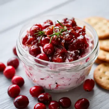 CRANBERRY & CANDIED JALAPENO CREAM CHEESE DIP