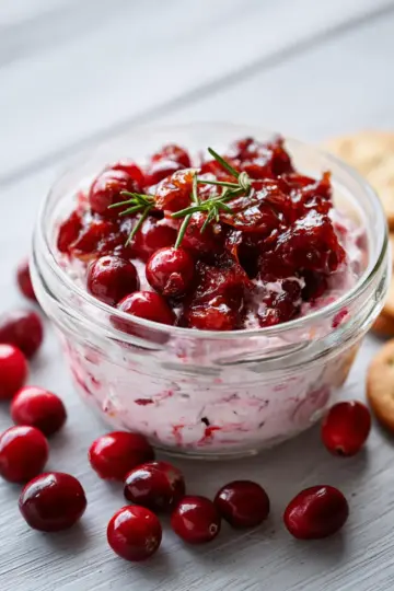 CRANBERRY & CANDIED JALAPENO CREAM CHEESE DIP